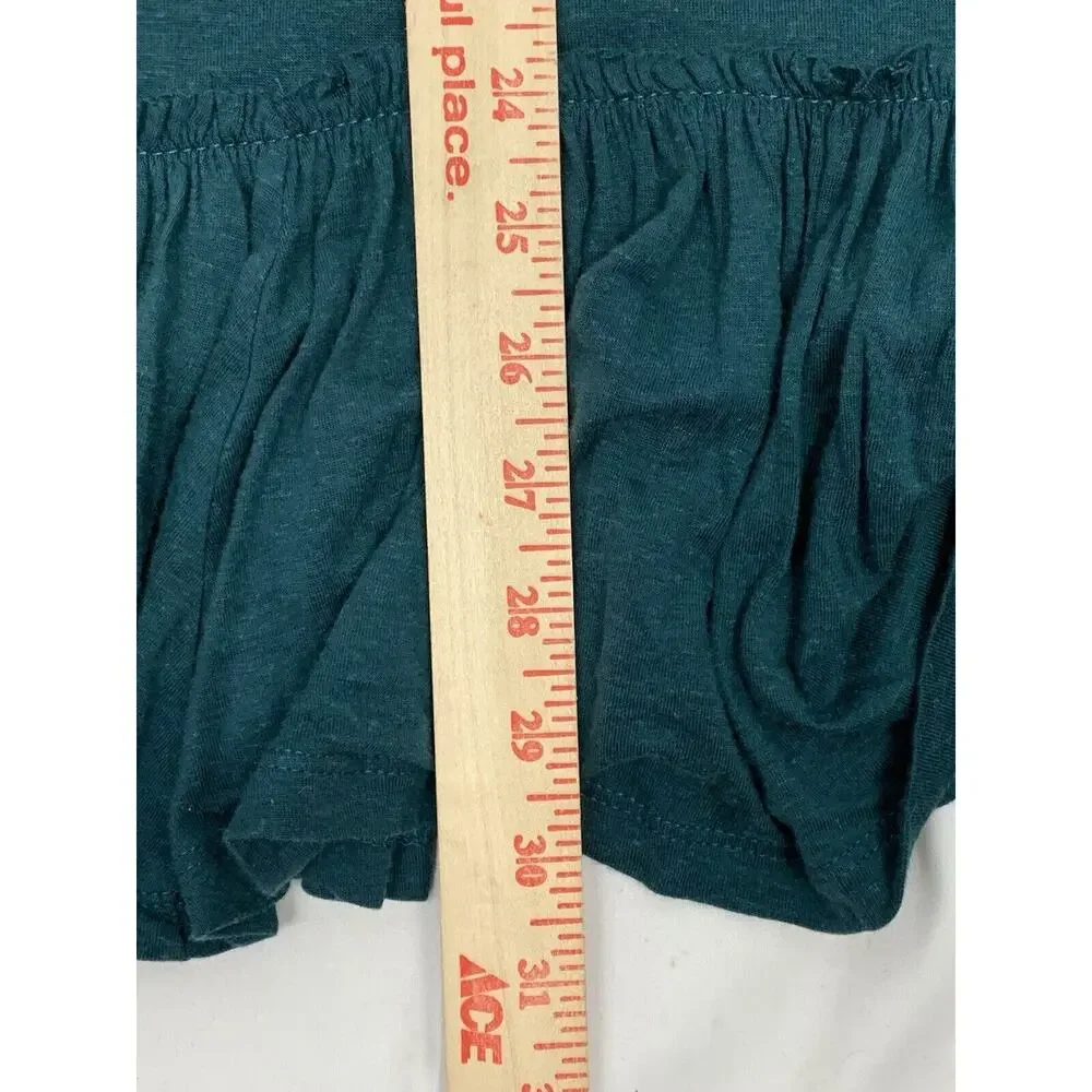 Free People Mix It Up Tunic Dress Balloon Sleeve Teal Blue Green Size S BNWT